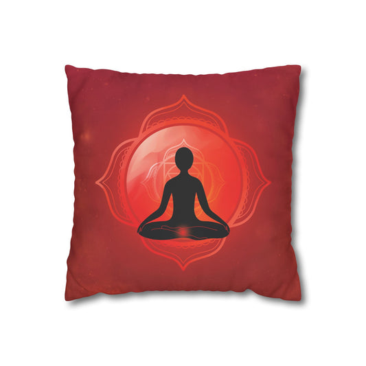 Canvas Pillowcase - Root Chakra Design